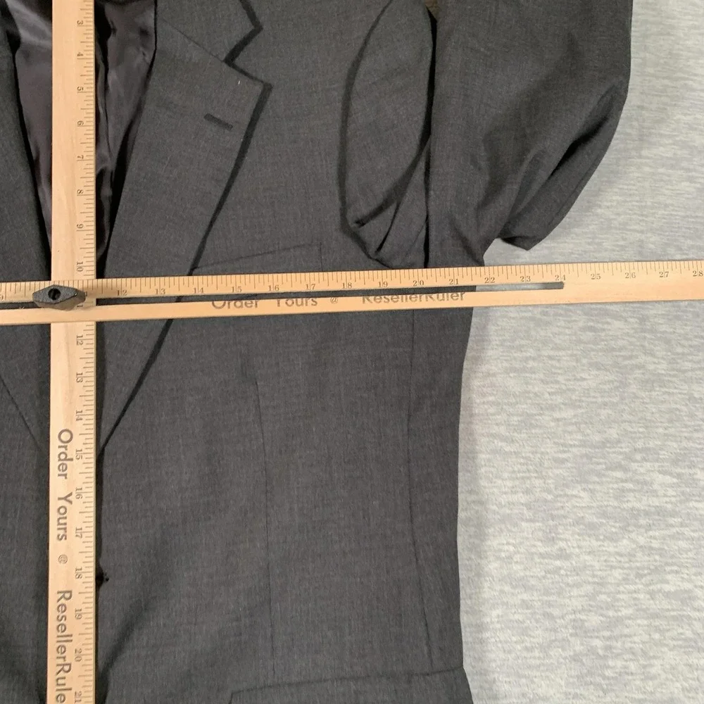 Brooks Brothers Suit Jacket‎ Mens 40 Regular Gray Wool 2 Button Blazer Made USA